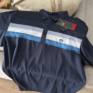 Brand new navy blue Travis Matthew golf polo